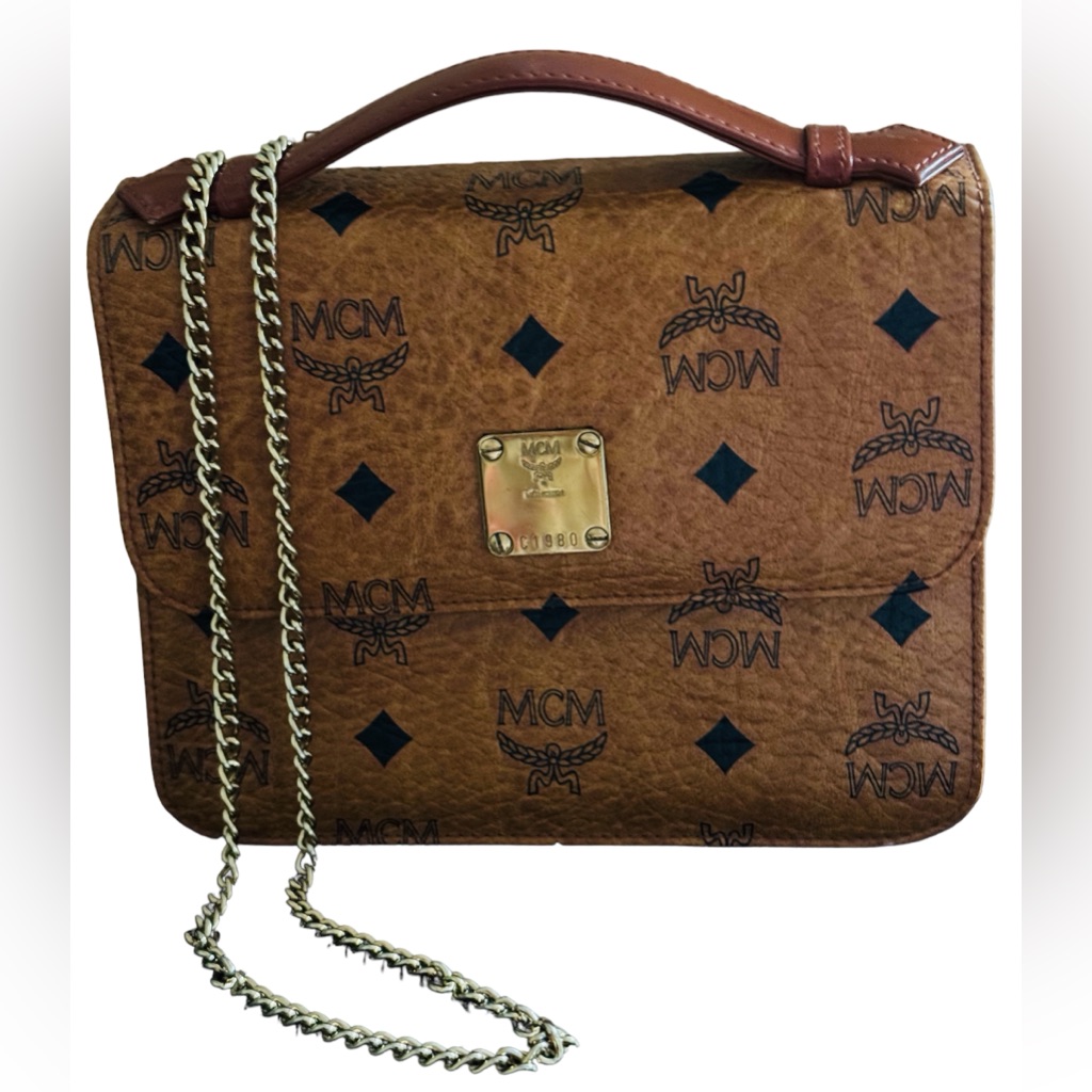 Mcm Rare Vintage Mcm Mini Tote And Crossbody Bag. Pristine Condition.